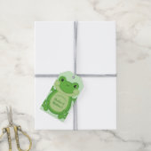 Kikker Baby shower Green Cadeaulabel (Met Touw)