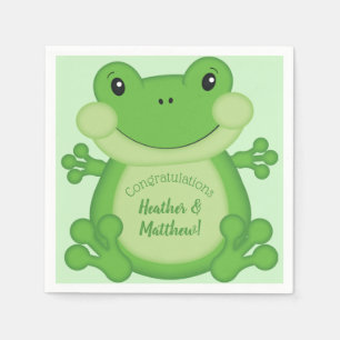 Kikker Baby shower Green Servet