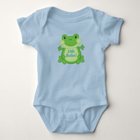 Kikker Babyfeest Blauw Romper (Voorkant)