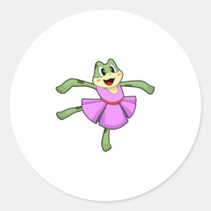 Kikker Ballet Dance Ronde Sticker