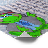 Kikker Bathroom Rules Wall Decor Frog Theme Poster (Hoek)