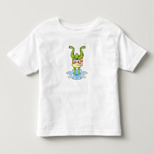 Kikker bij duiken met Snorkel Kinder Shirts