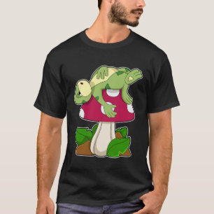 Kikker bij het slapen met paddenstoel t-shirt