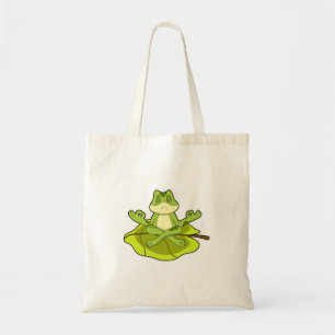 Kikker bij Meditate Tote Bag