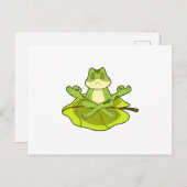 Kikker bij Mediteren Briefkaart (Voorkant / Achterkant)