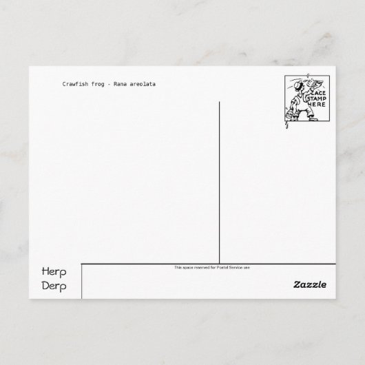 Kikker/Briefkaart Briefkaart (Achterkant)