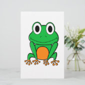 kikker briefpapier (Staand voorkant)