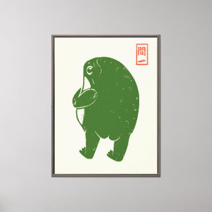 Kikker Butt Canvas Afdruk