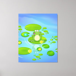 Kikker Canvas Afdruk