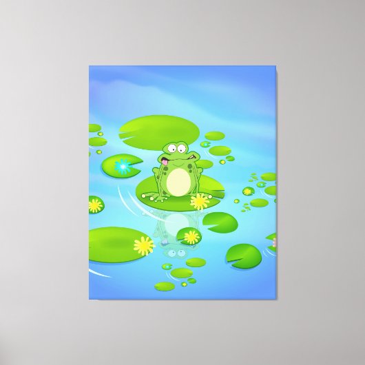 Kikker Canvas Afdruk (Voorkant)