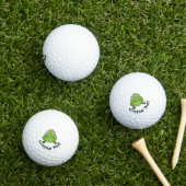 Kikker-Cartoon Golfballen (Insitu Gras)