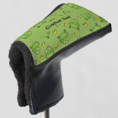 Kikker Cartoon Patroon Golfheadcover (3/4 voorkant)