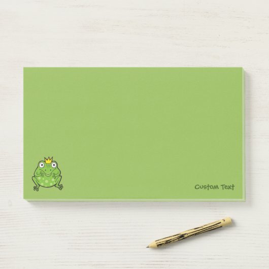 Kikker-Cartoon Post-it® Notes (Op bureau)