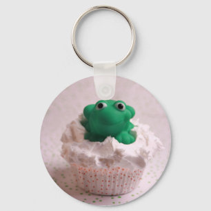 Kikker Cupcake Sleutelhanger