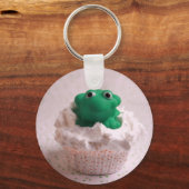 Kikker Cupcake Sleutelhanger (Voorkant)