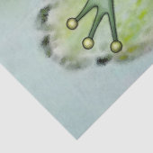 Kikker Cute 12 Waterverf, ontkoppeld 15 x 20 Tissuepapier (Detail)