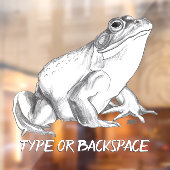 Kikker Decal Custom Bullfrog Art Window Decals (Vel 2)