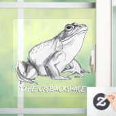 Kikker Decal Custom Bullfrog Art Window Decals (Huis)