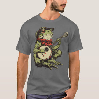 kikker die banjo speelt t-shirt