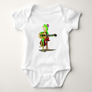 Kikker die gitaar Baby Bodysuit is