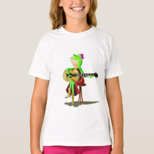 Kikker die gitaar speelt - t-shirt