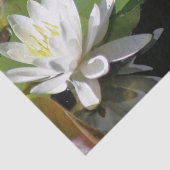 Kikker die water Lily ontkoppelt Tissuepapier (Detail)