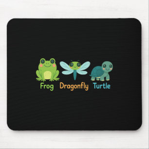 Kikker Dragonfly Turtle Subtle Muismat
