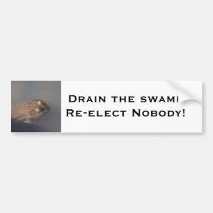 kikker Drain de moeras Bumpersticker