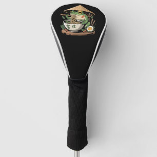 Kikker eet Ramen Kawaii Neko Japanse Noedels Golfheadcover