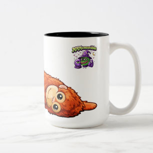 kikker en aap tweekleurige koffiemok