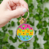 Kikker en aardbeienliefhebber sleutelhanger (Hand)