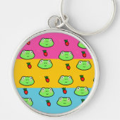 Kikker en aardbeienliefhebber sleutelhanger (Voorkant)