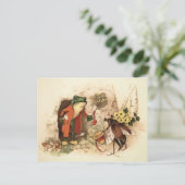 kikker en bug Briefkaart (Staand voorkant)