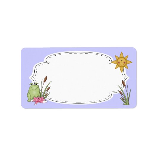 Kikker en Cattails Etiket (Voorkant)