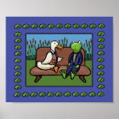 Kikker en eend poster (Voorkant)