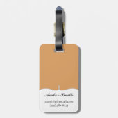 Kikker en hagedis met kronen bagagelabel (Achterkant verticaal)