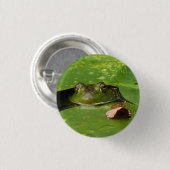 Kikker en Lily Pads Ronde Button 3,2 Cm (Voorkant /achterkant)