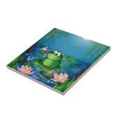 Kikker en Lily Pond Tegeltje (Zijkant)