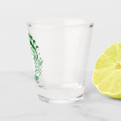 Kikker en paddenstoel, borstelstoel shot glas (Rechts)