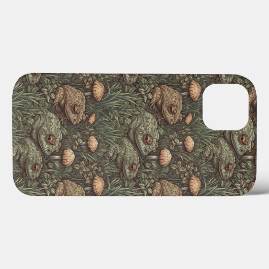Kikker en paddenstoel iPhone/iPad-draagtas Case-Mate iPhone Case (Achterkant (horizontaal))