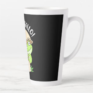 Kikker en paddenstoel latte mok