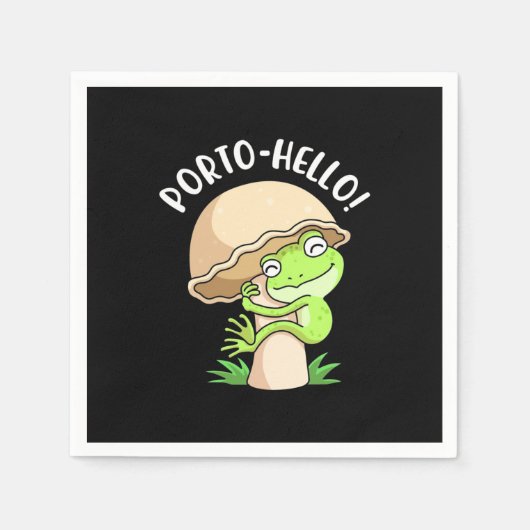 Kikker en paddenstoel servet (Voorkant)