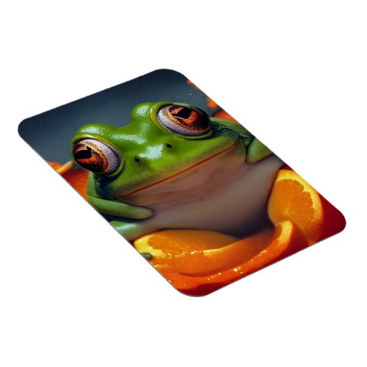 Kikker en Sinaasappel Magneet (Rechterzijde)