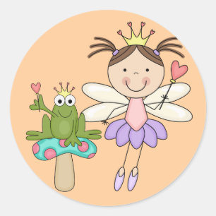 Kikker Fair Swamp Magic Tshirts en Gifts Ronde Sticker