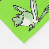 kikker fleece deken (Hoek)