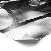 Kikker Foto BW Foto Afdruk (Hoek)