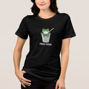Kikker Frisdrank Grappige Meme Woordgrap Tri-Blend Shirt