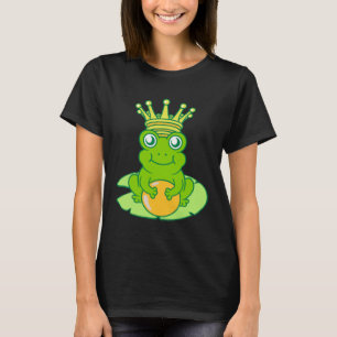 Kikker Gouden Pad Koning Sprookje Kroon Bal Prins T-shirt