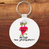 Kikker Grootouder van Meisje Tshirts en Geschenken Sleutelhanger (Voorkant)