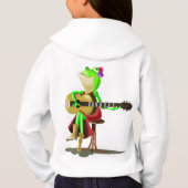 Kikker Guitar Kinder Hoodie Fun (Achterkant)
